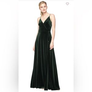 Bill Levkoff Evergreen Bridesmaid Dress